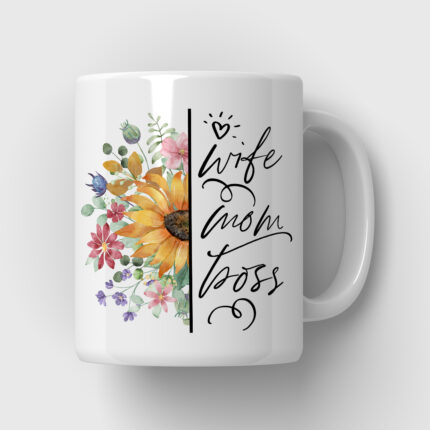 Wife Mom Boss Tasse