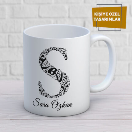 Tasse mit Ihre Buchstabe