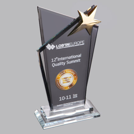 P03 - Kristallplakette mit Stern